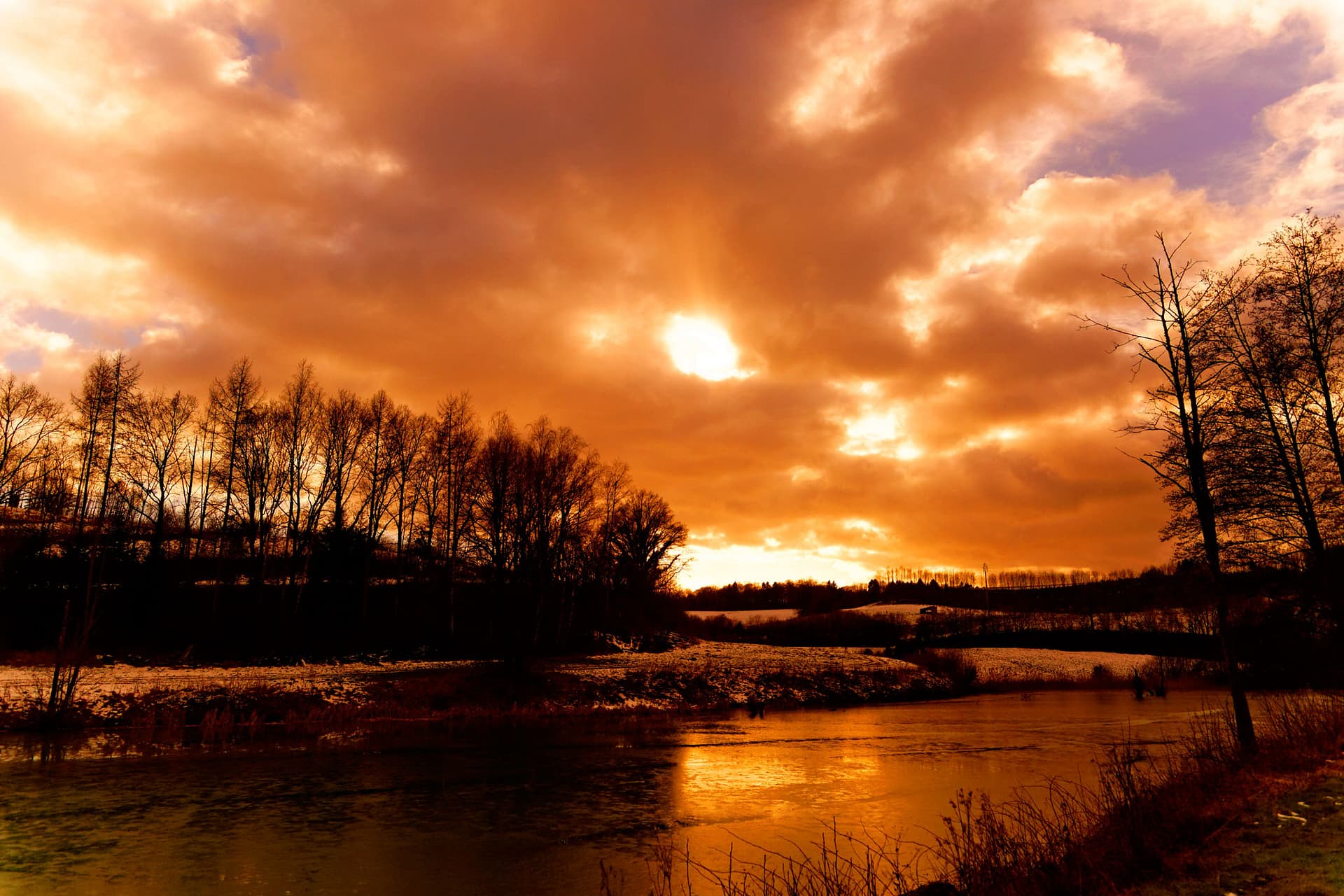 Lac et coucher de soleil Stéphane Thirion etix photographe